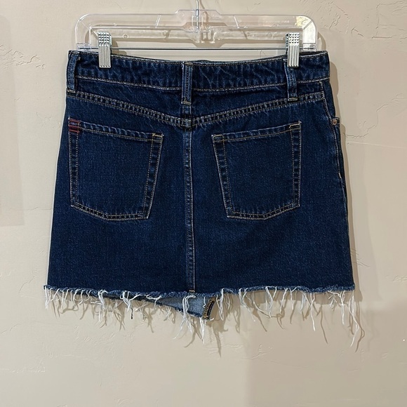 BDG (Urban Outfitters) Frayed Hem Blue Denim 5 Pocket Jean Mini Skirt Sz M - Picture 5 of 7